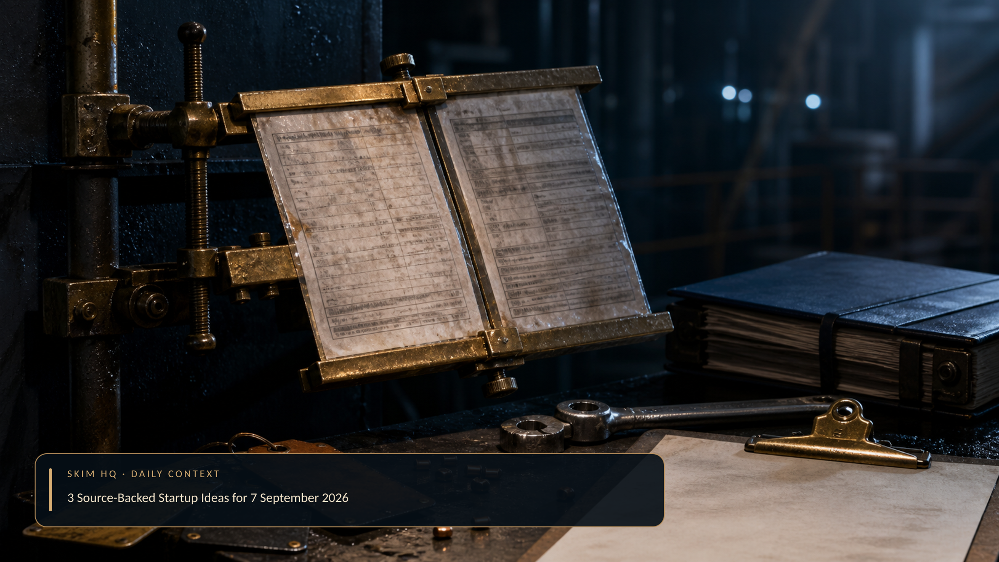 3 Source-Backed Startup Ideas for 7 September 2026 — contextual editorial image 2